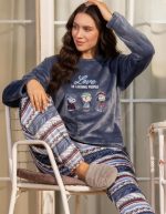 ⁦طقم بيجامة من فاميليا بريميوم هوم وير لوف از ليكنج بيبول⁩ - الصورة ⁦2⁩