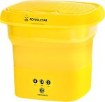 غسالة قابلة للطي - جهاز غسيل صغير قابل للطي للملابس الداخلية وملابس الاطفال والتخييم والشقق، سهل الاستخدام، موفر للطاقة، حجم صغير