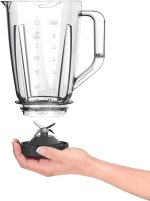 ⁦خلاط بليند فورس من مولينكس، بقوة 800 وات وسعة 2 لتر ومزود بمطحنة ومفرمة، بلون أبيض، موديل LM4231EG.، 800.0 واط⁩ - الصورة ⁦6⁩