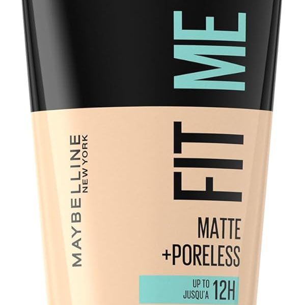 كريم اساس للوجه من ميبيلين نيويورك فيت مي غير لامع مع خافي مسام 1.01 اونصة ، 110 بوريسلين، متعدد الالوان