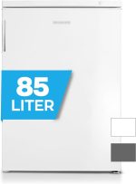 فريزر وفريزر من هاينريشز 3 × ادراج تحكم مستمر في درجة الحرارة تدفق الهواء سدادة باب قابلة للاستبدال سعة صافية 85 لتر الحرارة: -18 مئوية ~-38 ابيض [فئة الطاقة E]