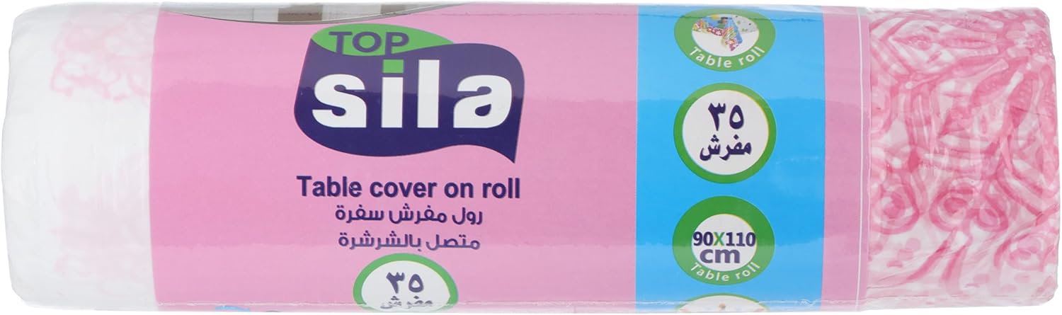 61sNYK4knNL._AC_SL1500_.jpg رول مفرش سفرة من سيلا، 90 × 110 سم - 35 قطعة
