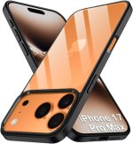 Dl3 Mobilak Case For iPhone 17 Pro Max 6.9 Inch, Crystal Clear Case [Not Yellowing] [Military Grade Drop Protection] Shockproof Protective Transparent Protective Slim Cover - Black