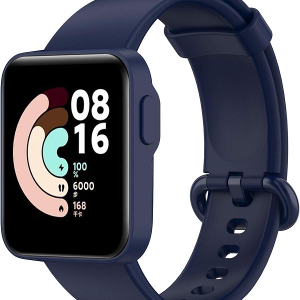 سوار ساعة بديل من السيليكون سريع الملاءمة متوافق مع ساعة شاومي مي لايت/ريدمي ووتش من كيويني