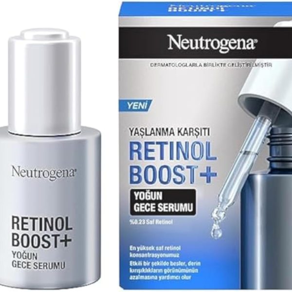 سيروم نيتروجينا ريتينول بوست للعناية المكثفة، يحتوي على الريتينول النقي وحمض الهيالورونيك، يقوّي البشرة وينعّمها ويزيدها إشراقًا، مضاد للشيخوخة، ٣٠ مل