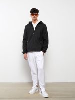 ⁦LC واكيكي معطف من الجلد الصناعي بغطاء للرأس وقصة عادية للرجال⁩ - الصورة ⁦2⁩