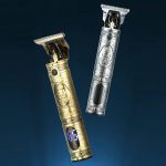 ⁦ماكينة حلاقة الشعر في جي ار الكهربائية للرجال لقص مع امشاط توجيه وشاشة LCD قابلة للتعديل بدون اسلاك كهربائية للمبتدئين والمحترفين صالونات التجميل وتشذيب الشعر.⁩ - الصورة ⁦4⁩