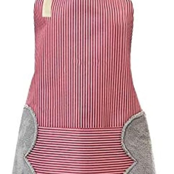 SKY-TOUCH Pinstripe Waterproof Cooking Aprons