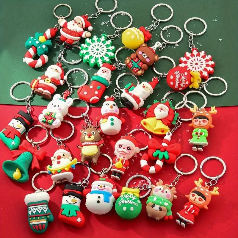 61vBYECyUL._AC_.jpg ميداليات كريسماس متعددة الألوان مع دلاية سيليكون لجميع الأعمار هدايا الكريسماس للأطفال بأشكال وألوان 10 سم 36 قطعة