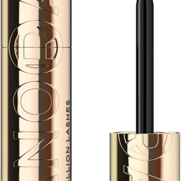 ماسكارا بانوراما فوليوم مليون لاشز من لوريال باريس - رموش كثيفة - تقاوم التكتل والتلطيخ والتقشير، مناسبة للعيون الحساسة، أسود