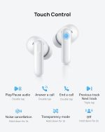 ⁦سماعات أذن فري بادز SE 4 ANC، بمدة تشغيل بطارية طويلة 50 ساعة، وأوضاع متعددة بخاصية إلغاء الضوضاء للسفر والمكتب، ببلوتوث 5.4، متوافقة مع iOS وأندرويد بمقاومة للماء والغبار IP54 من هواوي، أسود⁩ - الصورة ⁦9⁩