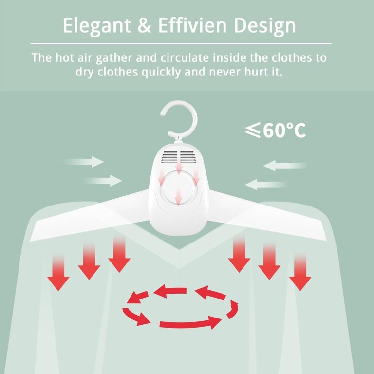Electric Clothes Dryer - Versatile Portable Dryer with Hot and Cold Settings, Quiet Functionality, Perfect for Home Use, Travel, and Drying Children's Garments
