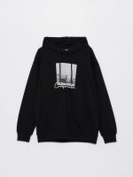 ⁦سويت شيرت بغطاء للرأس وأكمام طويلة مع طبعة للرجال من ال سي وايكيكي⁩ - الصورة ⁦8⁩