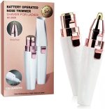 ماكينة تقليم الحواجب وإزالة شعر الوجه - جهاز حلاقة 2 في 1 للنساء، بتصميم أحمر شفاه لتناسب الوجه والجسم، مؤشر طاقة، جهاز محمول وسريع الاستخدام لجميع المناسبات، طراز HX-202