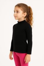 ⁦بادى كول كم برقبة بناتي للأطفال توب داخلي ناعم بخامة قطن ليكرا مرنة مناسب للأجواء الباردة والاستخدام اليومي من ميزا⁩ - الصورة ⁦3⁩