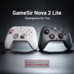 ⁦GameSir Nova 2 Lite Wireless Controller with Hall Effect Joysticks & Triggers, 2.4G & Wired 1000Hz Polling Rate, Macro Back Buttons, PC Gamepad Compatible with PC/Switch/Steam/iOS/Android (Grey)⁩ - الصورة ⁦2⁩
