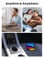 ⁦كيبل USB C الى 240 واط من يوجرين للشحن السريع لايفون 15 برو ماكس سامسونج جالاكسي S24 S23 ماك بوك اير ايباد ميني ديل XPS 3.3 قدم⁩ - الصورة ⁦8⁩