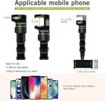 ⁦Banhey Rearview Mirror Phone Holder for Car-Upgraded Multifunctional Phone Mount for Car 360° Rotatable and Retractable Rearview Mirror Phone Holder for All Mobile Phones and All Car⁩ - الصورة ⁦2⁩