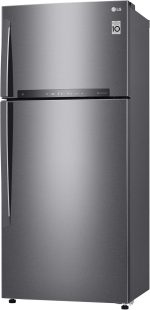 ⁦ثلاجة موديل GN-H622HQHL - شاشة ليد، سعة 17 قدم مكعب من ال جي، فضي⁩ - الصورة ⁦4⁩