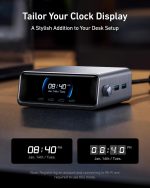 ⁦انكر شاحن يو اس بي نوع سي 250 واط من برايم، قاعدة شحن غان 6 منافذ فائقة السرعة، شاشة LCD 2.25 انش وقرص تحكم ذكي، متوافق مع ماك بوك برو/اير، ايفون 16/15/14، هواوي، سامسونج S25/S24، ايباد⁩ - الصورة ⁦6⁩