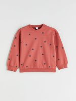 ⁦سويت شيرت مطبوع برقبة دائرية ضيقة وأكمام طويلة للبنات من ال سي وايكيكي، قطعتين⁩ - الصورة ⁦3⁩