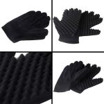 ⁦قفازات إسفنجية مجعدة سحرية ، قفازات إسفنجية للشعر Airlxf Curl تعليمي للحلاقين المموج الأسود أداة تصفيف فرشاة الشعر قفازات إسفنجية⁩ - الصورة ⁦3⁩