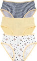 ⁦بانتي داخلي قصير من القطن للفتيات من ميلك، عبوة من 3 قطع⁩ - الصورة ⁦3⁩