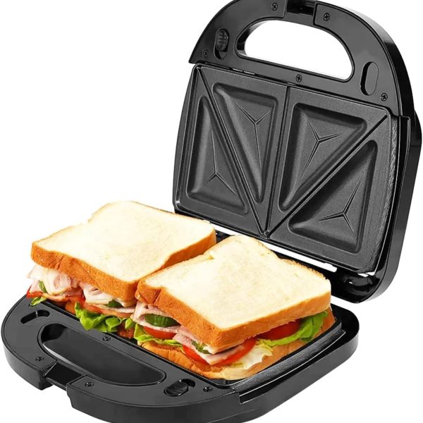 جهاز تحضير السندوتشات متعددة الوظائف – لتحضير الإفطار المثالي في دقائق – تصميم مدمج وسهل التنظيف – طهي سريع ونتائج لذيذة