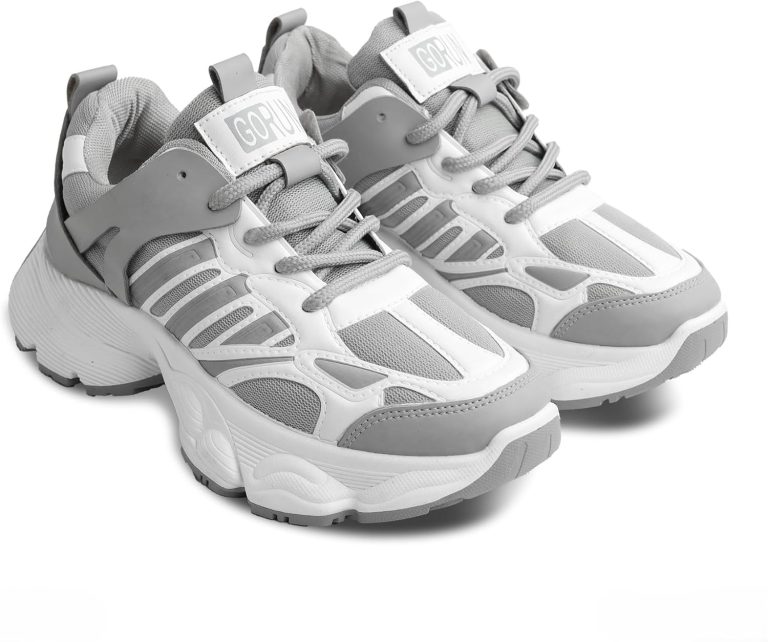 حذاء رياضي كاجوال للنساء -خفيف الوزن- خامات طبيعيه مقاومة للبكتريا والفطريات والروائح الكريهه – الألوان {رمادى & أسود & أبيض} - (Model 7)