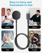 ⁦شاحن بتقنية USB، متوافق مع سامسونج جالاكسي واتش 7 وواتش Ultra وجالاكسي واتش 6، بمنفذ واحد⁩ - الصورة ⁦7⁩