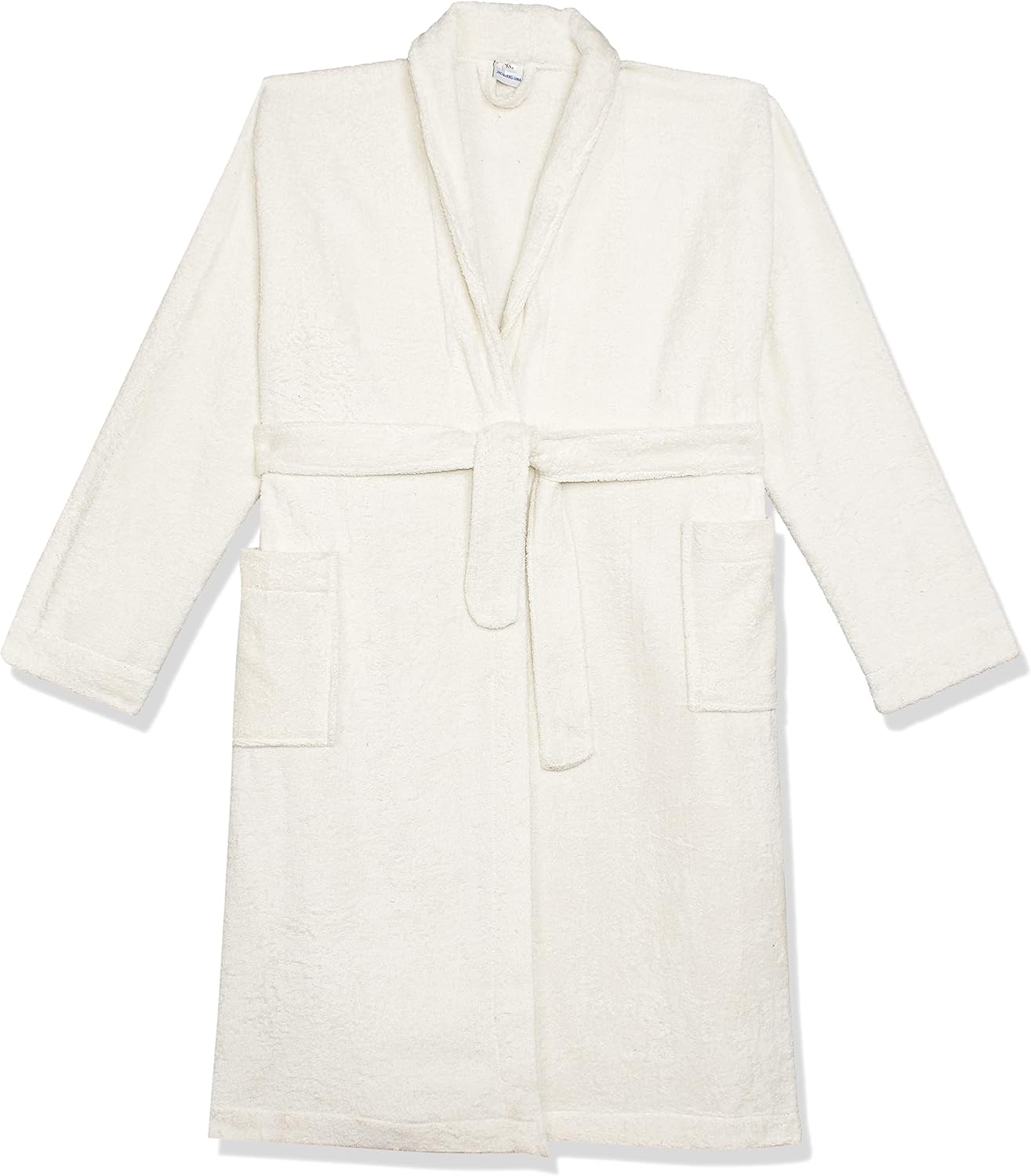 713a1EYJPL._AC_SL1500_.jpg روب حمام من 100% قطن مصري سريع الجفاف ومريح للاستخدام في المنتجعات الصحية والمنزل من جاكاردينا، أوف وايت (أبيض دون)