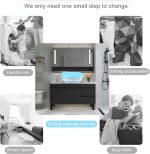 ⁦Portable Washing Machine, Mini Folding Washing Machine with Timing and Dehydration Function for Washing Baby Clothes, Traveling, Apartment Dorm - Blue⁩ - الصورة ⁦7⁩