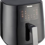 Philips Airfryer, 5 Portions, 6.2L Capacity, Digital Display, 7 Presets, Black, HD9280/91,International warranty - 220V supply voltage and 50Hz