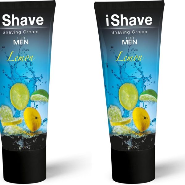 كريم حلاقة اي شيف برائحة الليمون للرجال 90 جم من خمس خمسات - (عبوة من قطعتين)