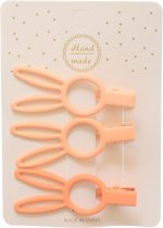 مشابك شعر للبنات من دافان، 3 قطع - لون سيمون