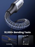 ⁦كيبل USB C الى 240 واط من يوجرين للشحن السريع لايفون 15 برو ماكس سامسونج جالاكسي S24 S23 ماك بوك اير ايباد ميني ديل XPS 3.3 قدم⁩ - الصورة ⁦5⁩
