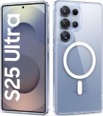 جراب حماية مغناطيسي من السيليكون رفيع وقوي وبحماية عسكرية ومضاد للصدمات والسقوط متوافق مع ماج سيف لموبايل سامسونج جالاكسي S25 الترا من فيهيبي