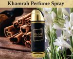 ⁦Khamrah Eau De Parfum | Pack of 2 - Khamrah Body Spray 200ml Perfume for Men and Women | Vanilla, Amberwood and Bergamot Fragrance | Khamrah Perfume Deodorant Spray Made in Dubai by Sapphire’s choice⁩ - الصورة ⁦2⁩