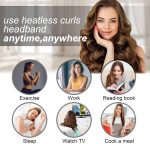 ⁦شريط راس لتمويج الشعر بدون حرارة من كورتد، بكرات شريط حريري بدون حرارة لتجعيد الشعر اثناء النوم طوال الليل، مجموعة تصفيف الشعر مع مشابك شعر وربطة شعر،⁩ - الصورة ⁦7⁩