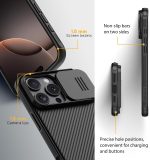 ⁦جراب حماية كام شيلد برو من نيلكين، بغطاء منزلق للكاميرا وتصميم رفيع وأنيق لهاتف آيفون 16 برو ماكس شبكة الجيل الخامس 5G مقاس 6.9 بوصة، آيفون 16 برو ماكس 5G - أسود⁩ - الصورة ⁦9⁩