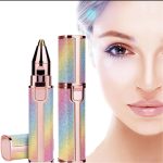 جهاز إزالة شعر الوجه 2 في 1 قابل لإعادة الشحن، لإزالة شعر الوجه والأنف والجسم بدون عيوب للنساء (متعدد الألوان) من زد زد ليزد كوتيج