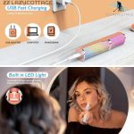 ⁦جهاز إزالة شعر الوجه 2 في 1 قابل لإعادة الشحن، لإزالة شعر الوجه والأنف والجسم بدون عيوب للنساء (متعدد الألوان) من زد زد ليزد كوتيج⁩ - الصورة ⁦6⁩