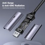 ⁦كابل USB C إلى منفذ عرض 1.4 8K@60Hz 4K@240Hz ثاندربولت 4/3 إلى منفذ عرض USB C إلى DP 1.4 32.4 Gbps من الومنيوم مضفر متوافق مع ماك بوك برو/اير، اي باد، ماك ميني، جالكسي، اكس بي اس 15، من يوجرين 2 متر⁩ - الصورة ⁦8⁩
