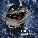 ⁦سوار ساعة ذكية بديل من الفولاذ المقاوم للصدأ بتصميم حلقات صلبة متوافق مع ساعة آبل بمقاسات 45 و44 و42 و41 و40 و38 ملم السلسلة 7 اس اي ومناسب لإصدارات السلسلة 1 و2 و3 و4 و5 و6 للرجال والنساء من كاديز⁩ - الصورة ⁦6⁩