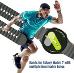 ⁦سوار رياضي سيليكون ناعم لجالاكسي ووتش 6 كلاسيك 47 ملم 43 ملم وجالاكسي ووتش 5 برو وووتش 4 كلاسيك 42 ملم 46 ملم للرجال والنساء بدون فجوات لسامسونج جالاكسي ووتش 7 6 5 4 FE 40 ملم 44 ملم⁩ - الصورة ⁦2⁩