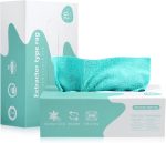 قطع قماش للتنظيف من المايكروفايبر من لويروي في صندوق (20 قطعة) - 7.9 انش × 7.9 انش قابلة لاعادة الاستخدام للسيارات - مناشف تيري بدون حواف صغيرة للمنزل والمطبخ (متعدد الالوان)