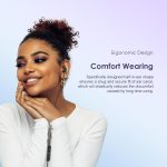 ⁦اورايمو سماعة اذن سلكية من هالو ايري مع قابس نوع سي، سماعات اذن ستيريو هاي فاي USB C مع ميكروفون وتحكم في مستوى الصوت، متوافقة مع الهواتف الذكية بمنافذ نوع C (أسود)⁩ - الصورة ⁦4⁩