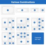⁦مجموعة صواني تنظيم ادراج المكتب مكونة من 11 قطعة من بيوريكون، صناديق تخزين بلاستيكية شفافة لادراج الحمام، صواني فانيتي منظم لغرفة النوم وخزانة الملابس والمكياج والمطبخ والمكتب⁩ - الصورة ⁦3⁩
