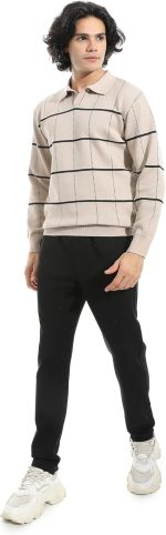 ⁦اندورا سويتر بلوفر مخطط مقلوب للرجال⁩ - الصورة ⁦5⁩