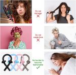 ⁦شريط راس لتمويج الشعر بدون حرارة من كورتد، بكرات شريط حريري بدون حرارة لتجعيد الشعر اثناء النوم طوال الليل، مجموعة تصفيف الشعر مع مشابك شعر وربطة شعر،⁩ - الصورة ⁦6⁩